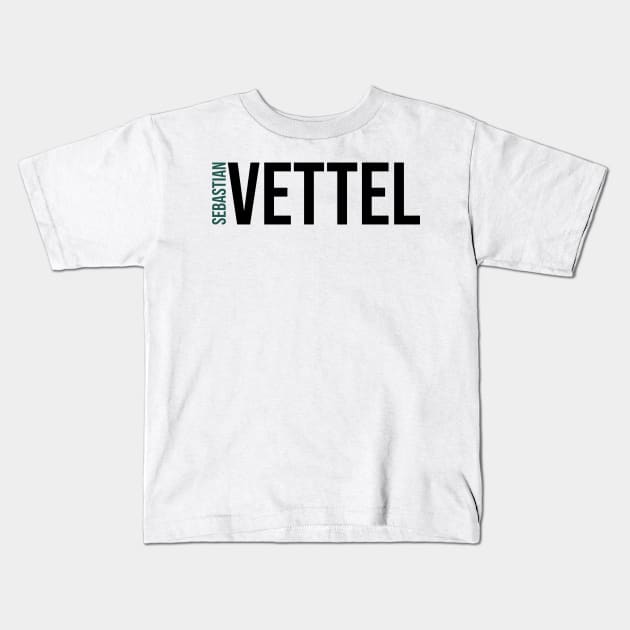 Sebastian Vettel Driver Name - 2022 Season Kids T-Shirt by GreazyL